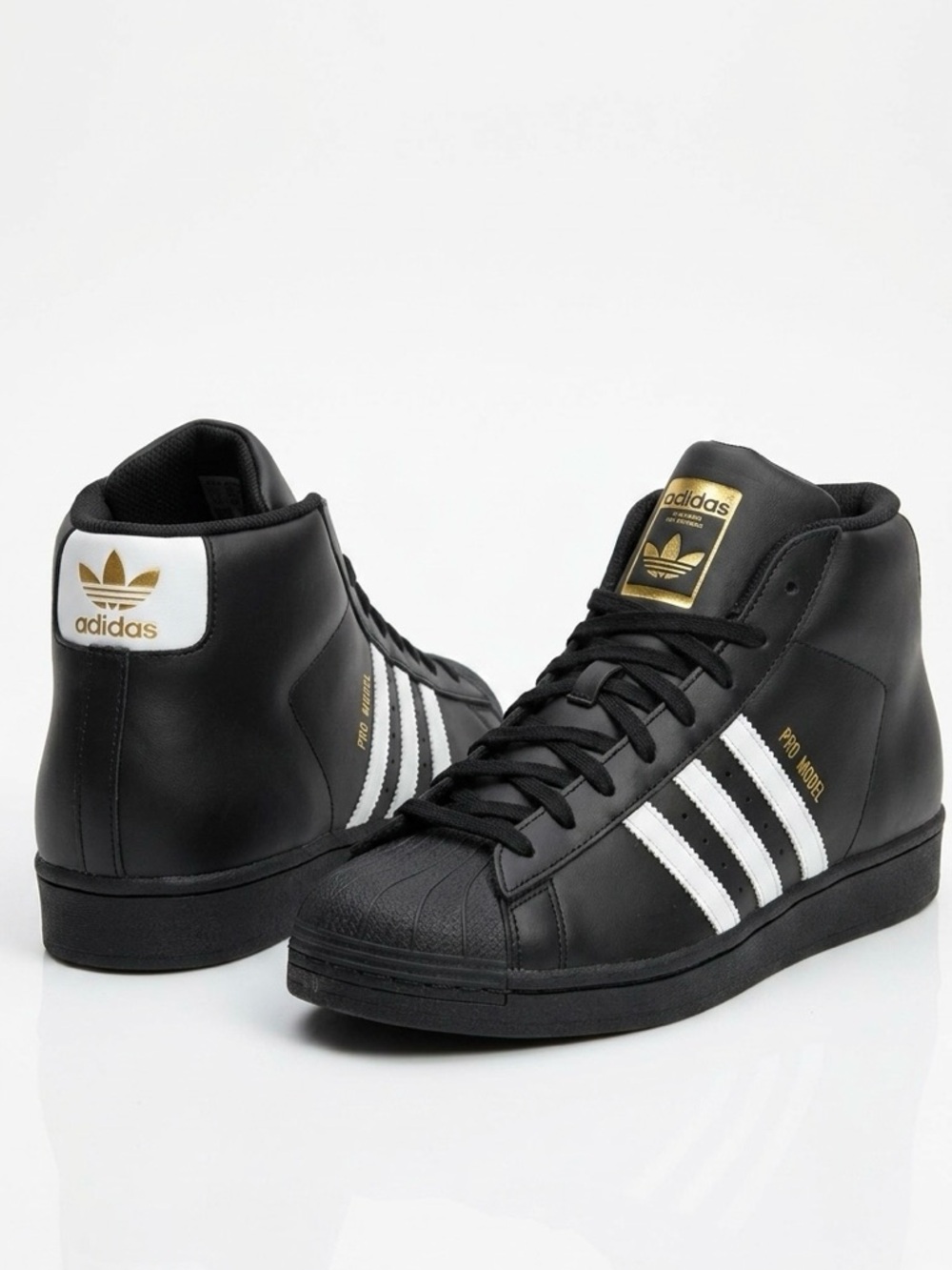 𝗮𝗱𝗶𝗱𝗮𝘀 Men's Pro Model high top Sneakers with Gold Accents Mens 7